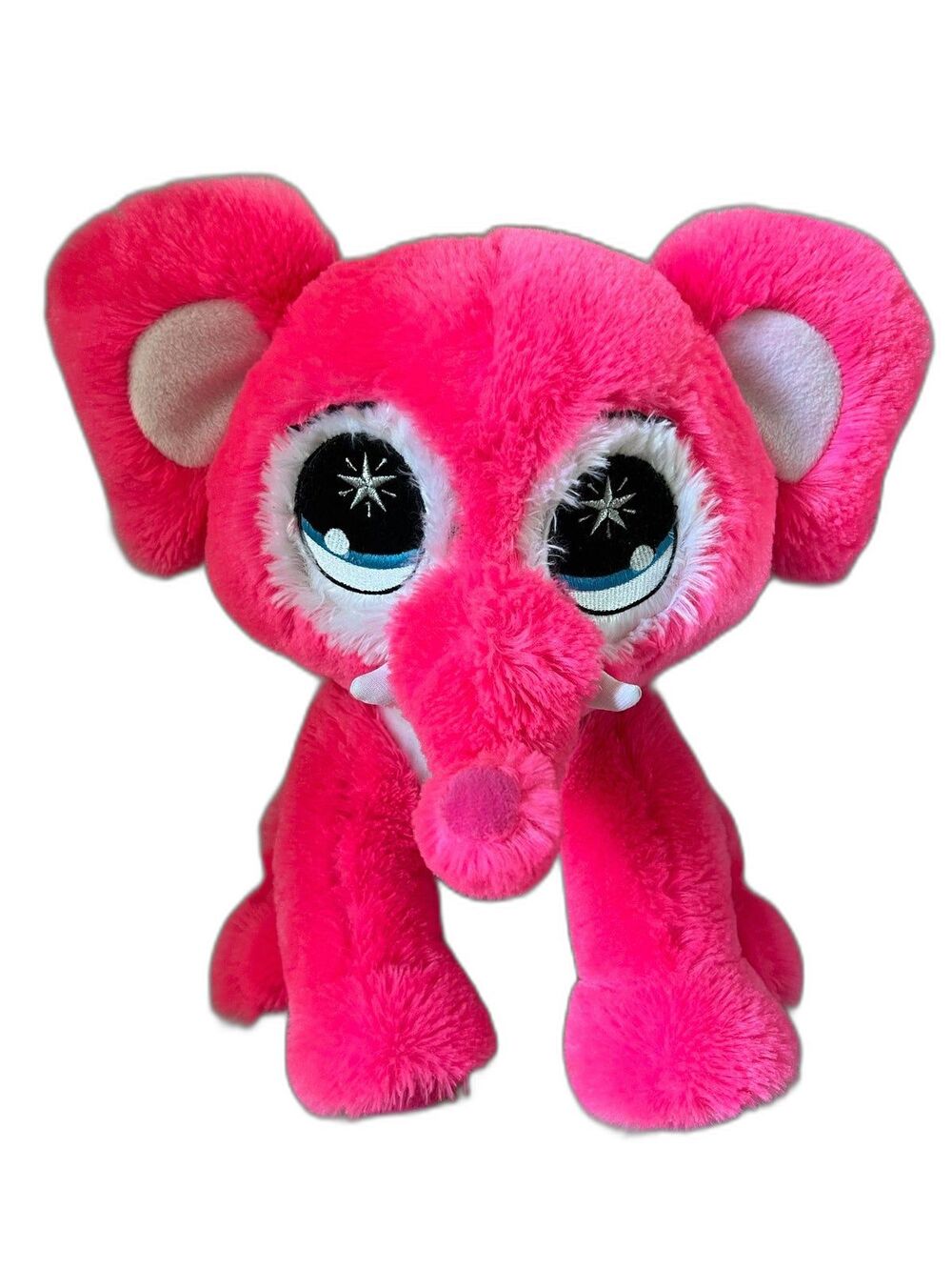 15" LARGE Pink Elephant Stuffed Animal Plush Toy Peek-a-Boo Toy Birthday Present